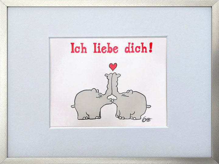 "Ich liebe Dich" | Otto Waalkes Miniprint