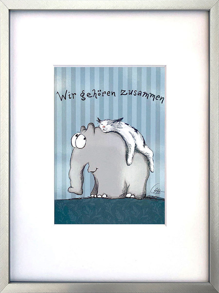 "Wir gehören zusammen" | Otto Waalkes Miniprint