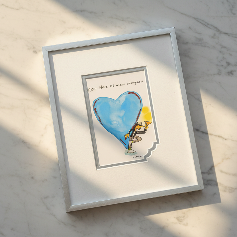"Mein Herz ist mein Kompass" | Udo Lindenberg Miniprint