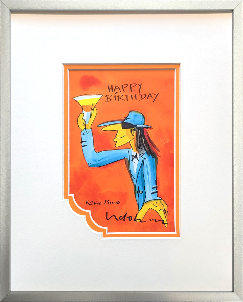 "Happy Birthday" Orange Edition | Udo Lindenberg Miniprint