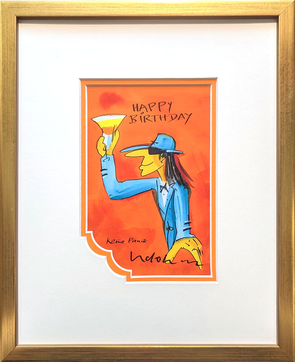 "Happy Birthday" Orange Edition | Udo Lindenberg Miniprint