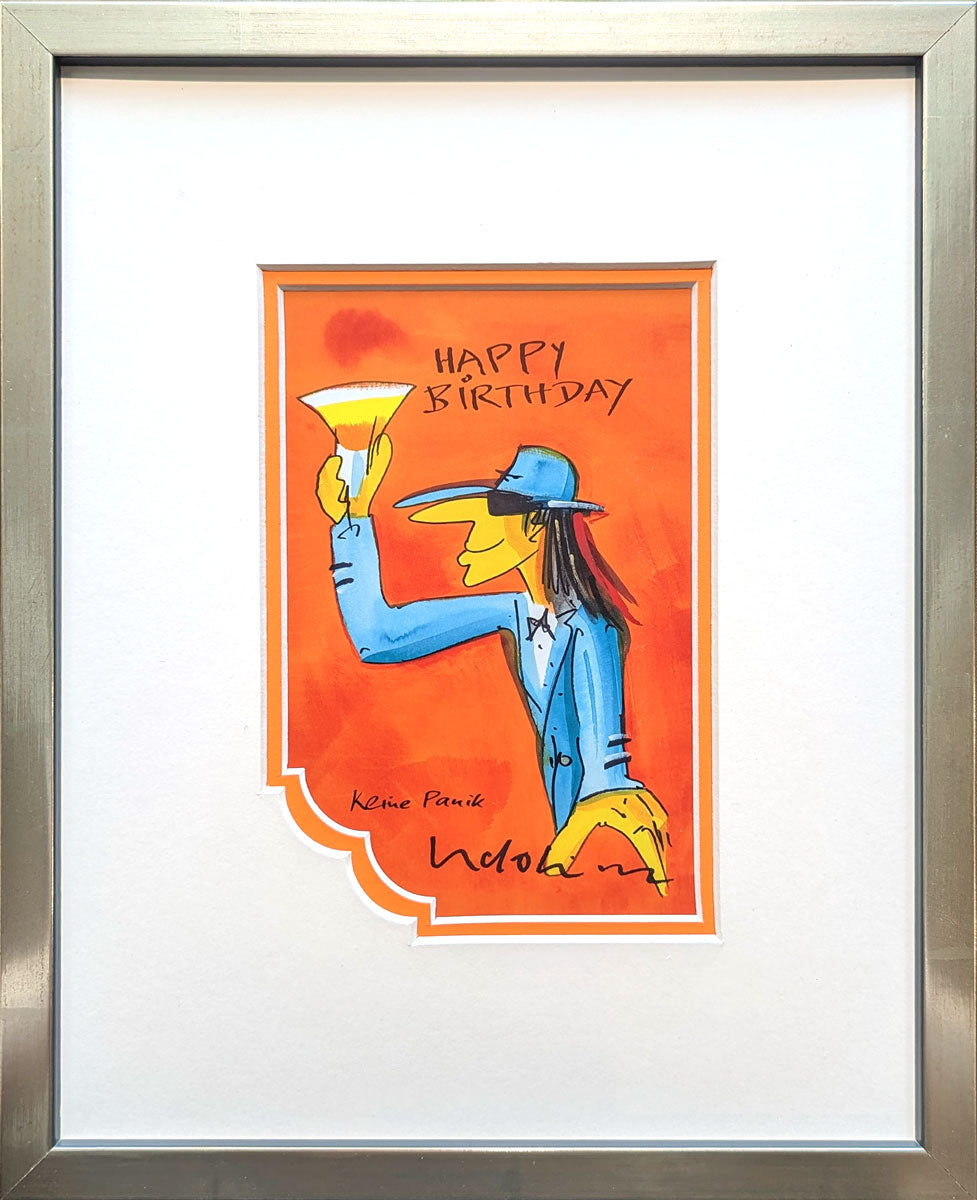 "Happy Birthday" Orange Edition | Udo Lindenberg Miniprint