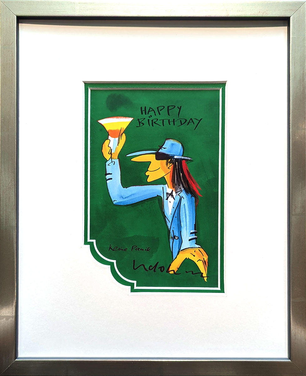 "Happy Birthday" Grüne Edition | Udo Lindenberg Miniprint