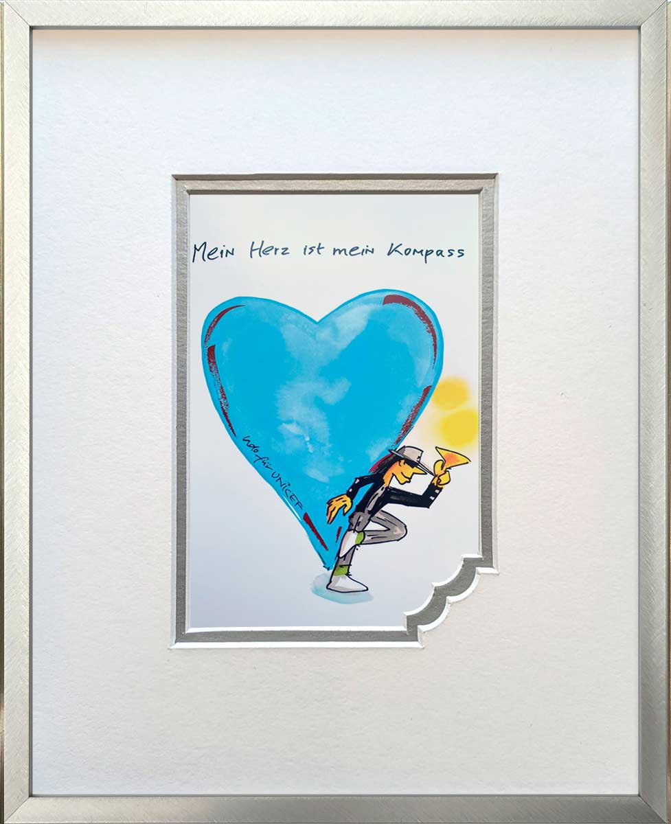 "Mein Herz ist mein Kompass" | Udo Lindenberg Miniprint