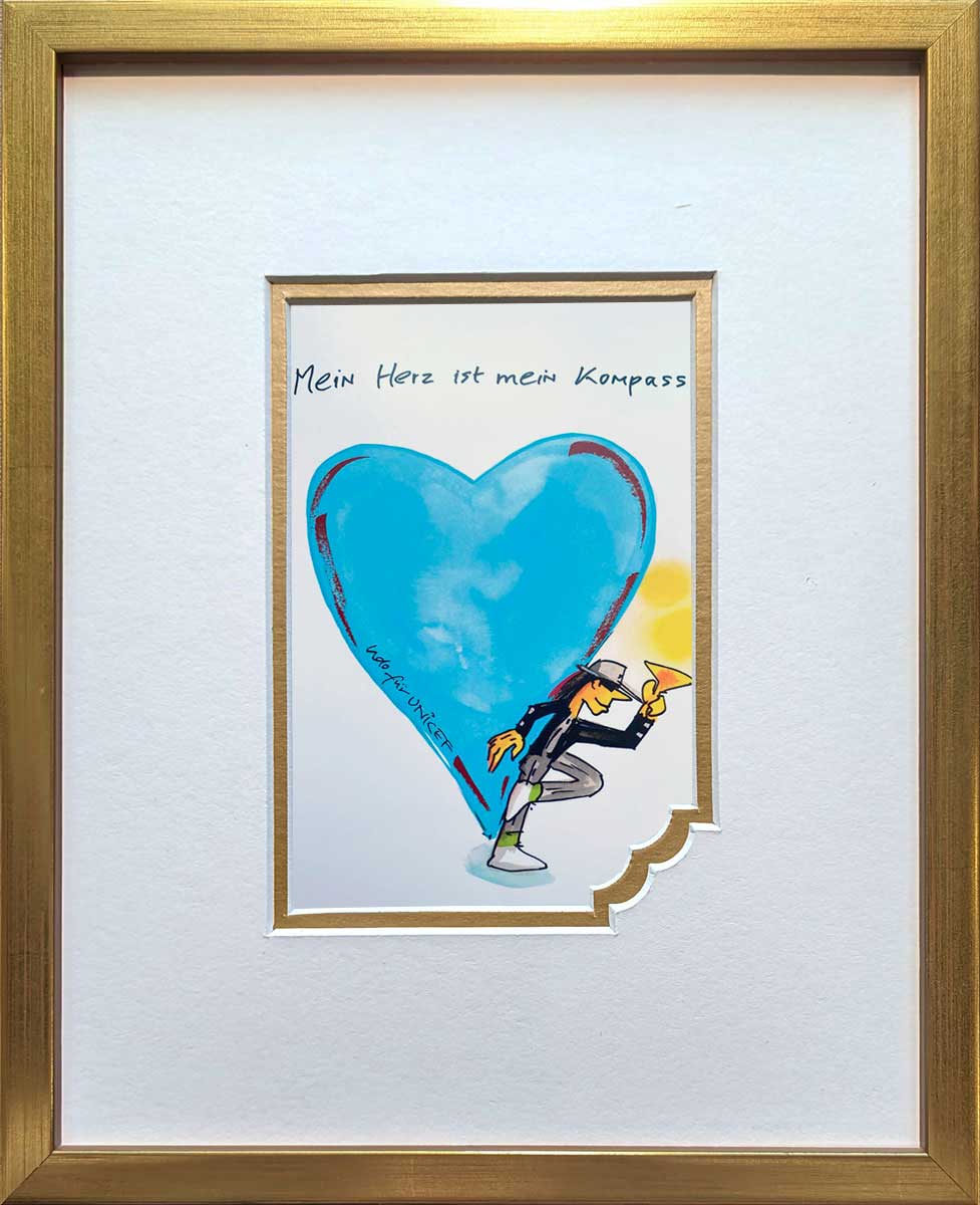 "Mein Herz ist mein Kompass" | Udo Lindenberg Miniprint