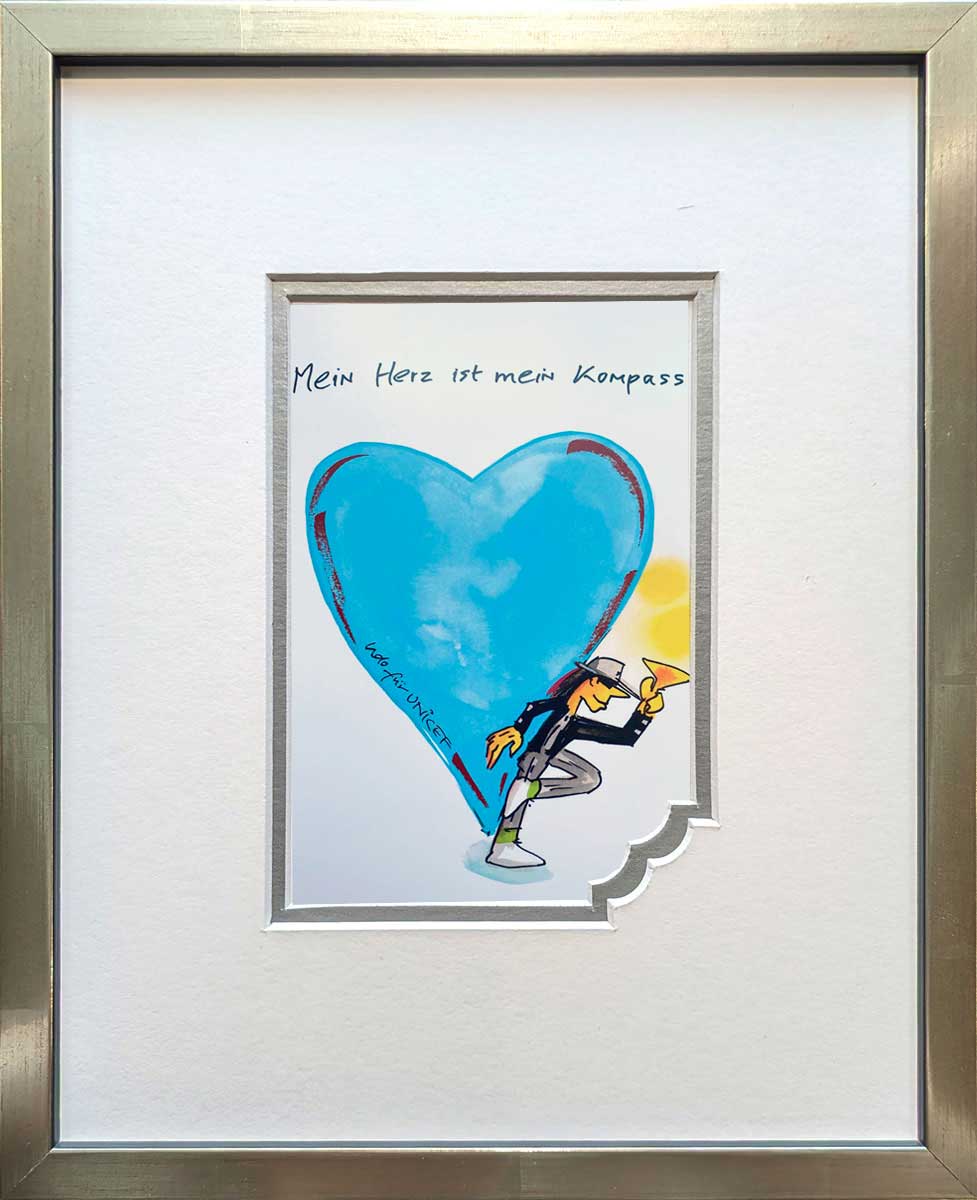 "Mein Herz ist mein Kompass" | Udo Lindenberg Miniprint