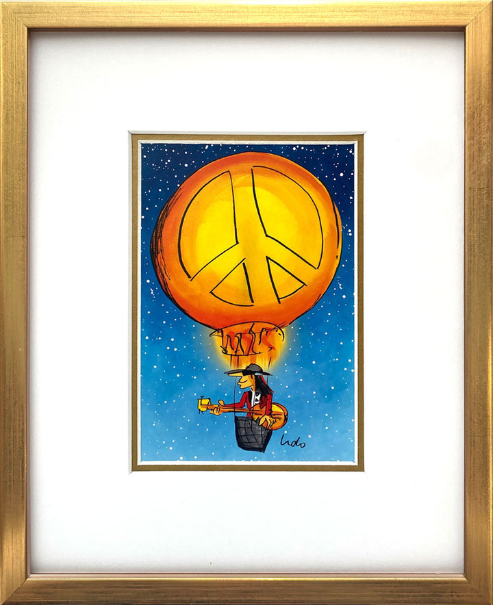 "Rock n Peace" | Udo Lindenberg Miniprint mit Rahmen