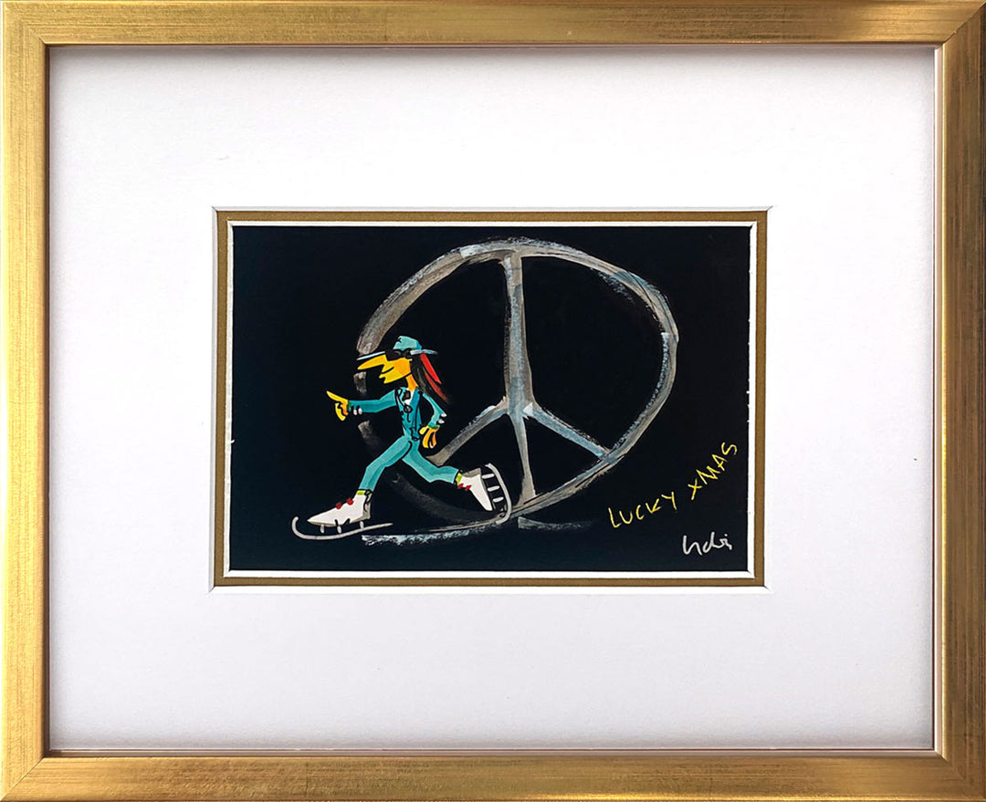 "Lucky Xmas" | Udo Lindenberg Miniprint mit Rahmen