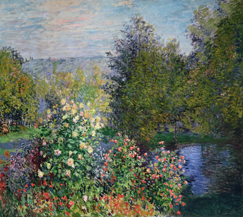 "A Corner of the Garden at Montgeron" | Claude Monet - Acrylglasbild