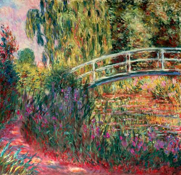 "Japanische Brücke im Garten von Giverny" | Claude Monet - Acrylglasbild