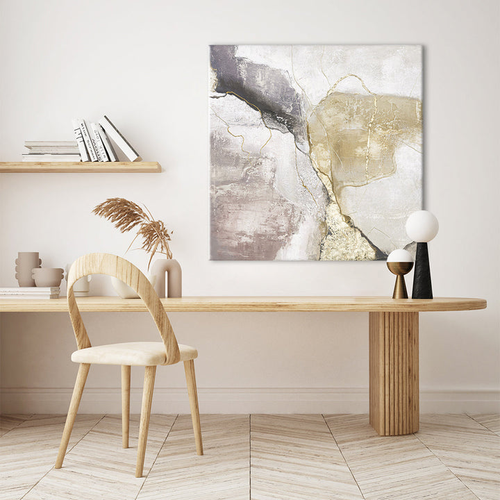 Pieced – Strukturbild handgemalt