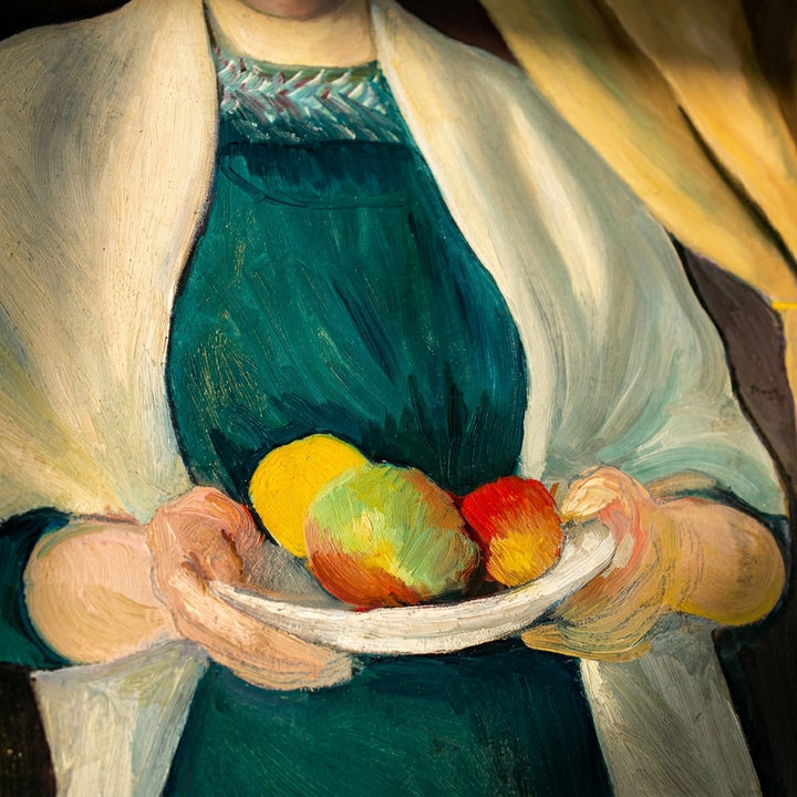 "Porträt mit Äpfeln" | August Macke