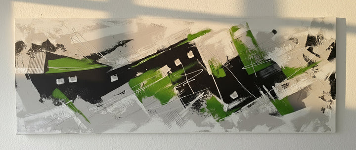 "Abstrakt mit grünen Akzenten" | Spira