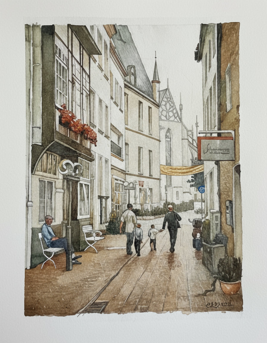 „Altstadt Gasse zur Katharinenkirche in Osnabrück” | Alexander Ginsburg