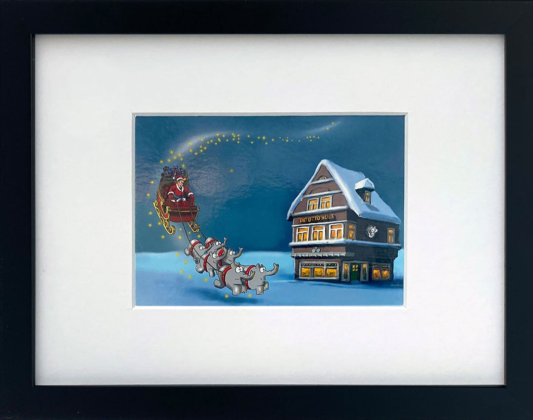 "Weihnacht Otto Huus" | Otto Waalkes Miniprint
