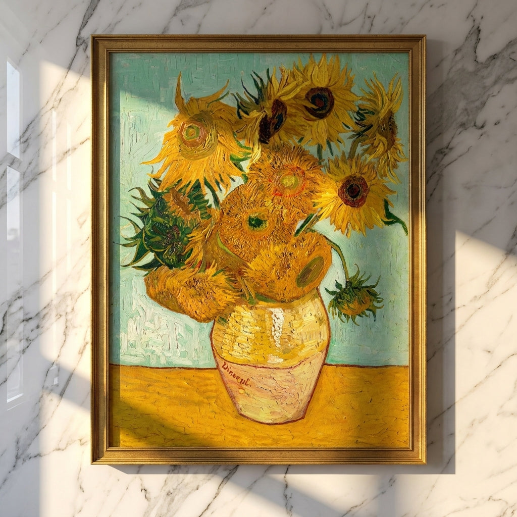 Zwölf Sonnenblumen in einer Vase I Vincent van Gogh
