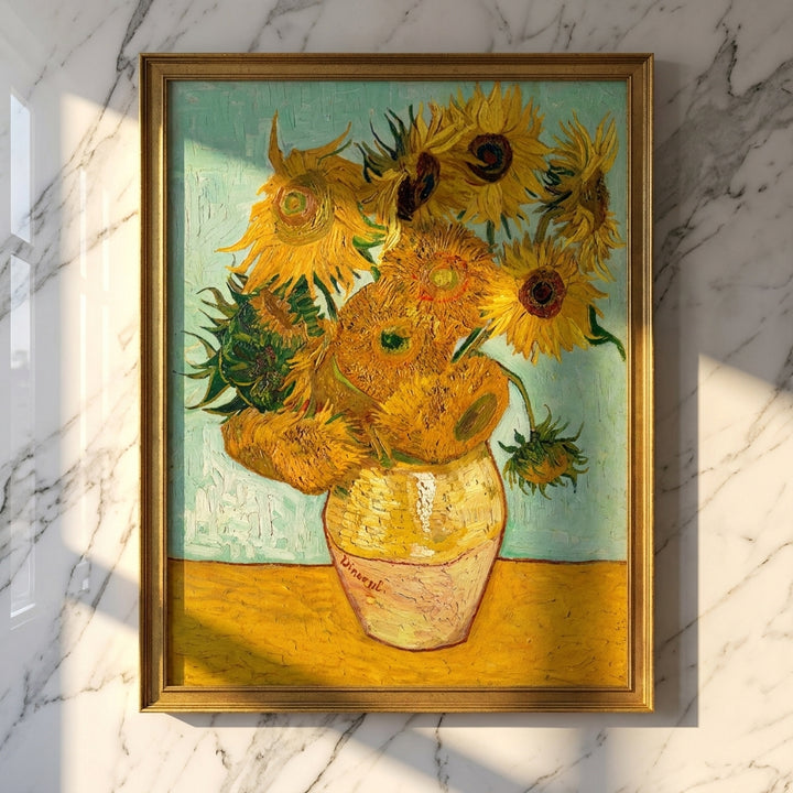 Zwölf Sonnenblumen in einer Vase I Vincent van Gogh