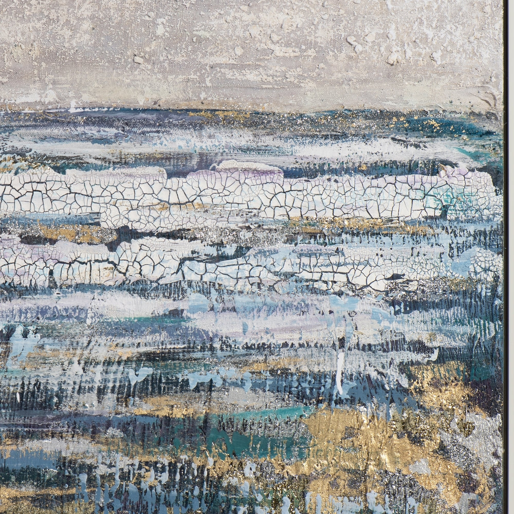 Abstrakt in Blau und Gold