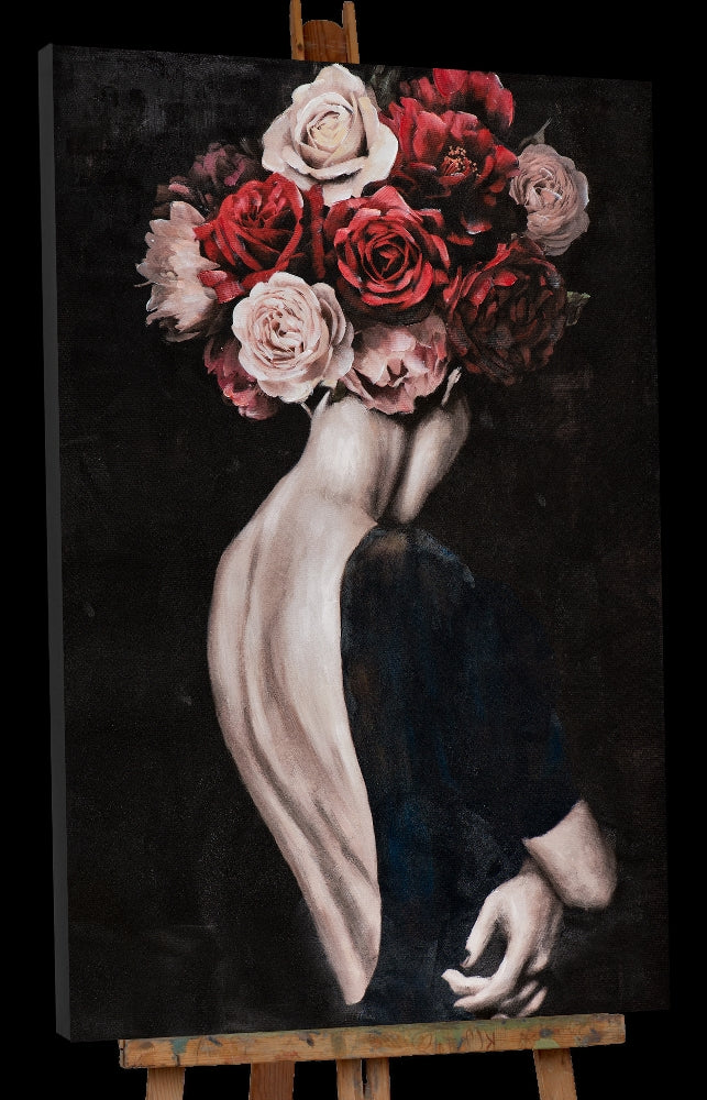 Schönheit mit Rosen