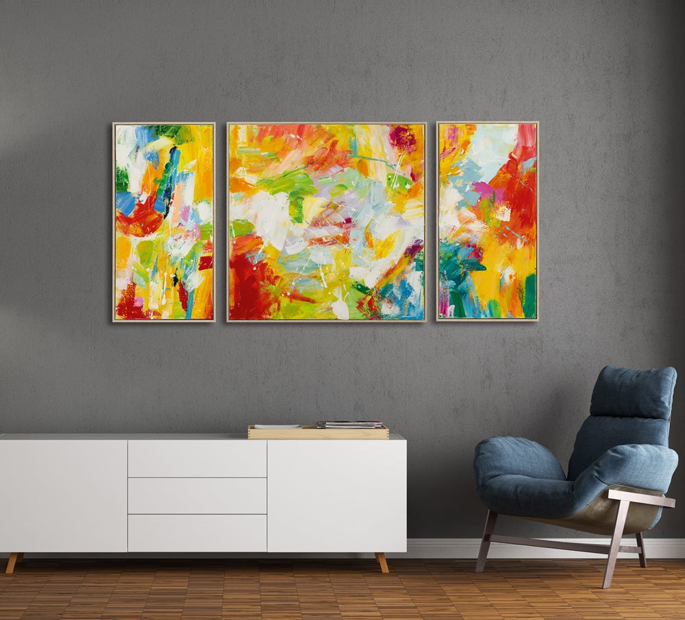 Farbspektakel als Triptychon