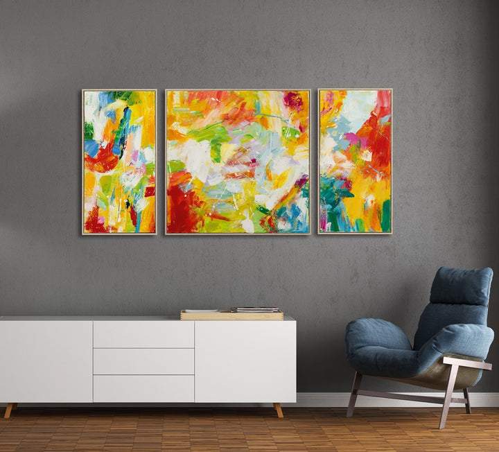 Farbspektakel als Triptychon