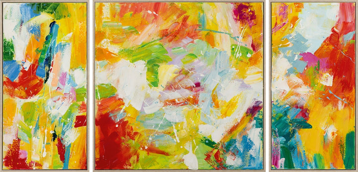 Farbspektakel als Triptychon