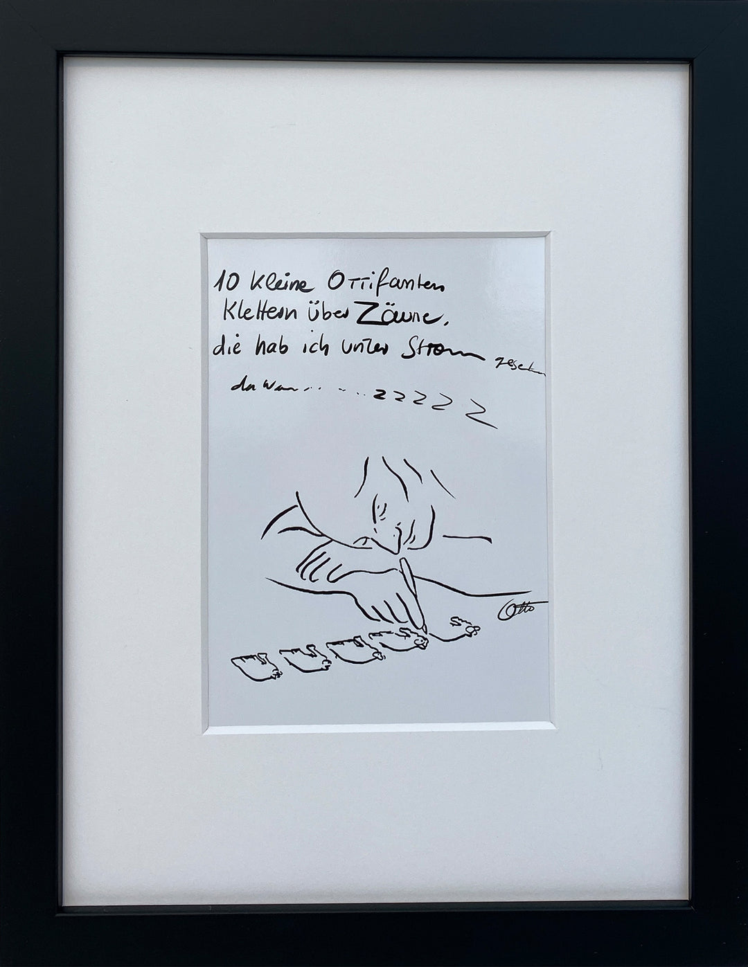 "10 Kleine Ottifanten…" | Otto Waalkes Miniprint
