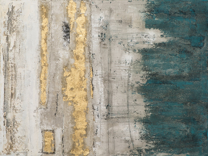 Glühende Silhouetten in Türkis