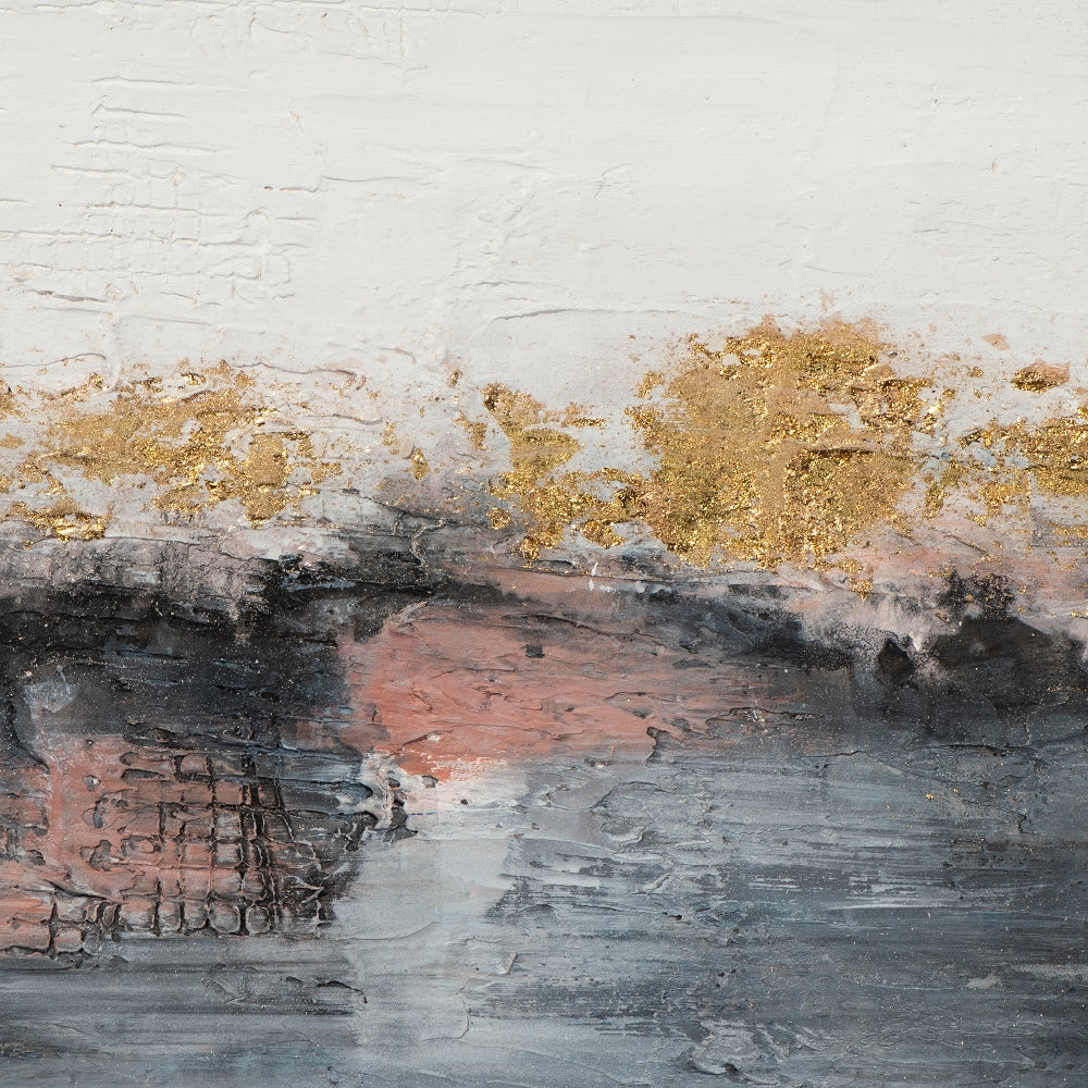 Abstrakter See mit Gold