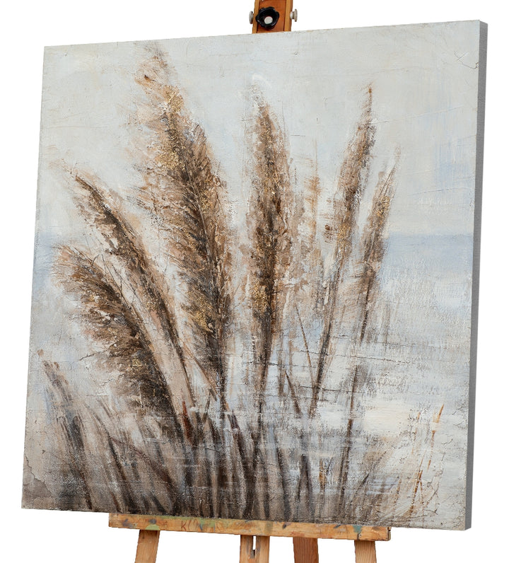 Goldenes Seegras im Wind