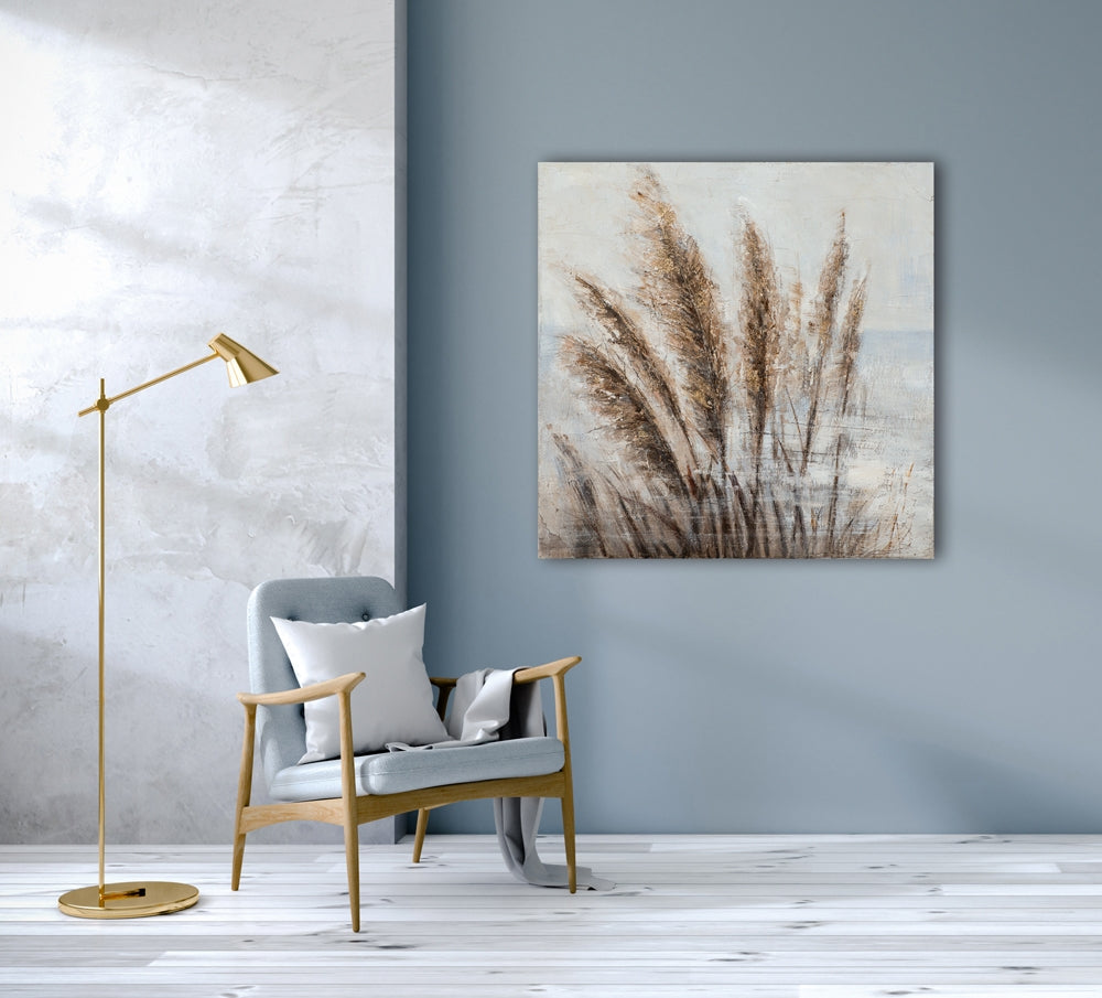 Goldenes Seegras im Wind