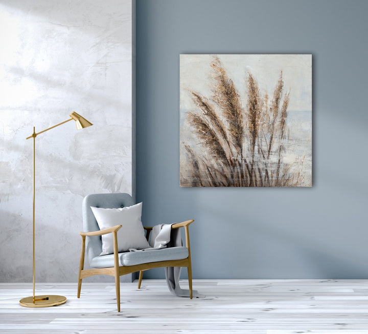 Goldenes Seegras im Wind