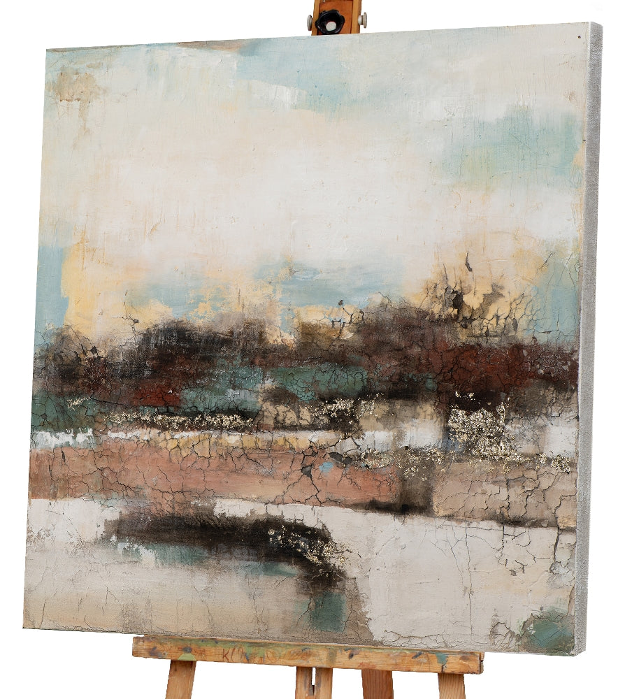 Abstrakt in Natur mit Goldakzenten