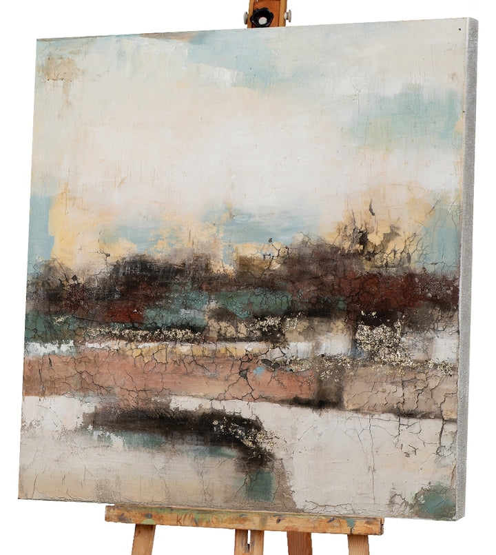 Abstrakt in Natur mit Goldakzenten