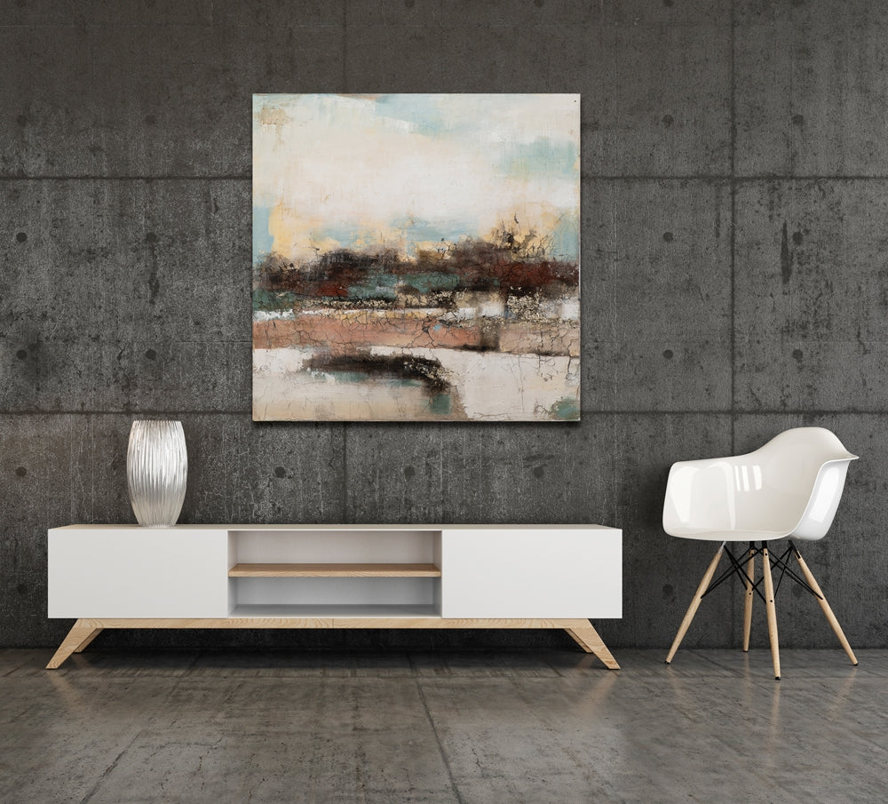 Abstrakt in Natur mit Goldakzenten