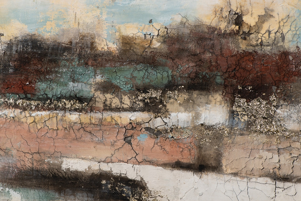 Abstrakt in Natur mit Goldakzenten