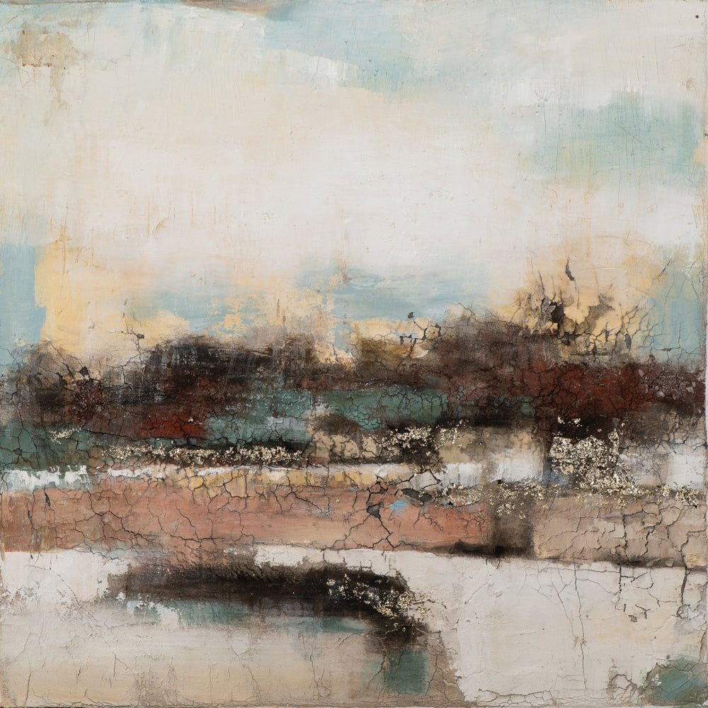 Abstrakt in Natur mit Goldakzenten