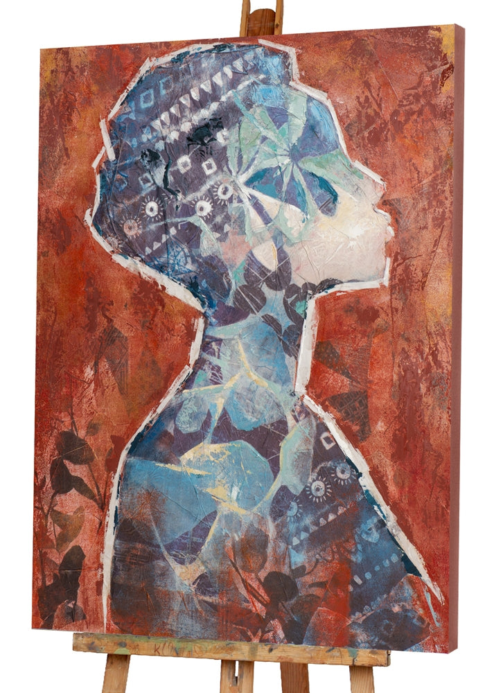 Florale Schönheit in Blau