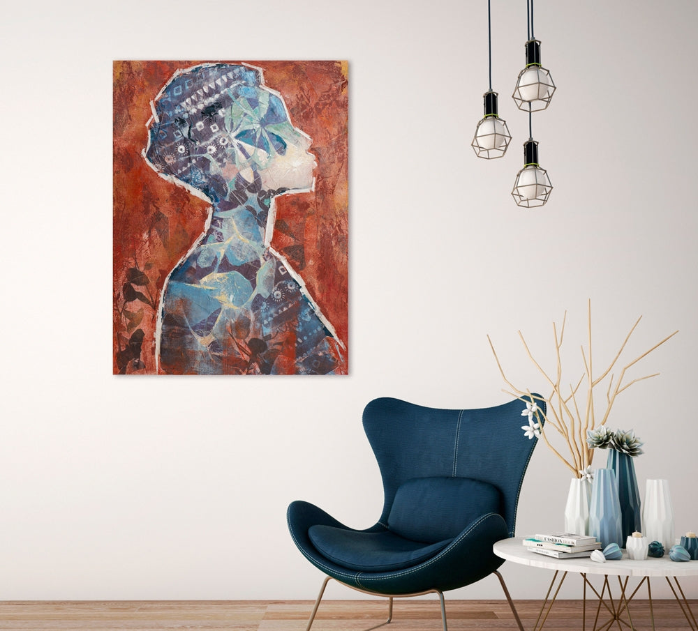 Florale Schönheit in Blau