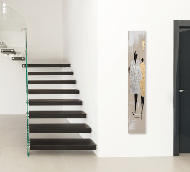 Modenschau in gold und silber