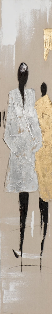 Modenschau in gold und silber