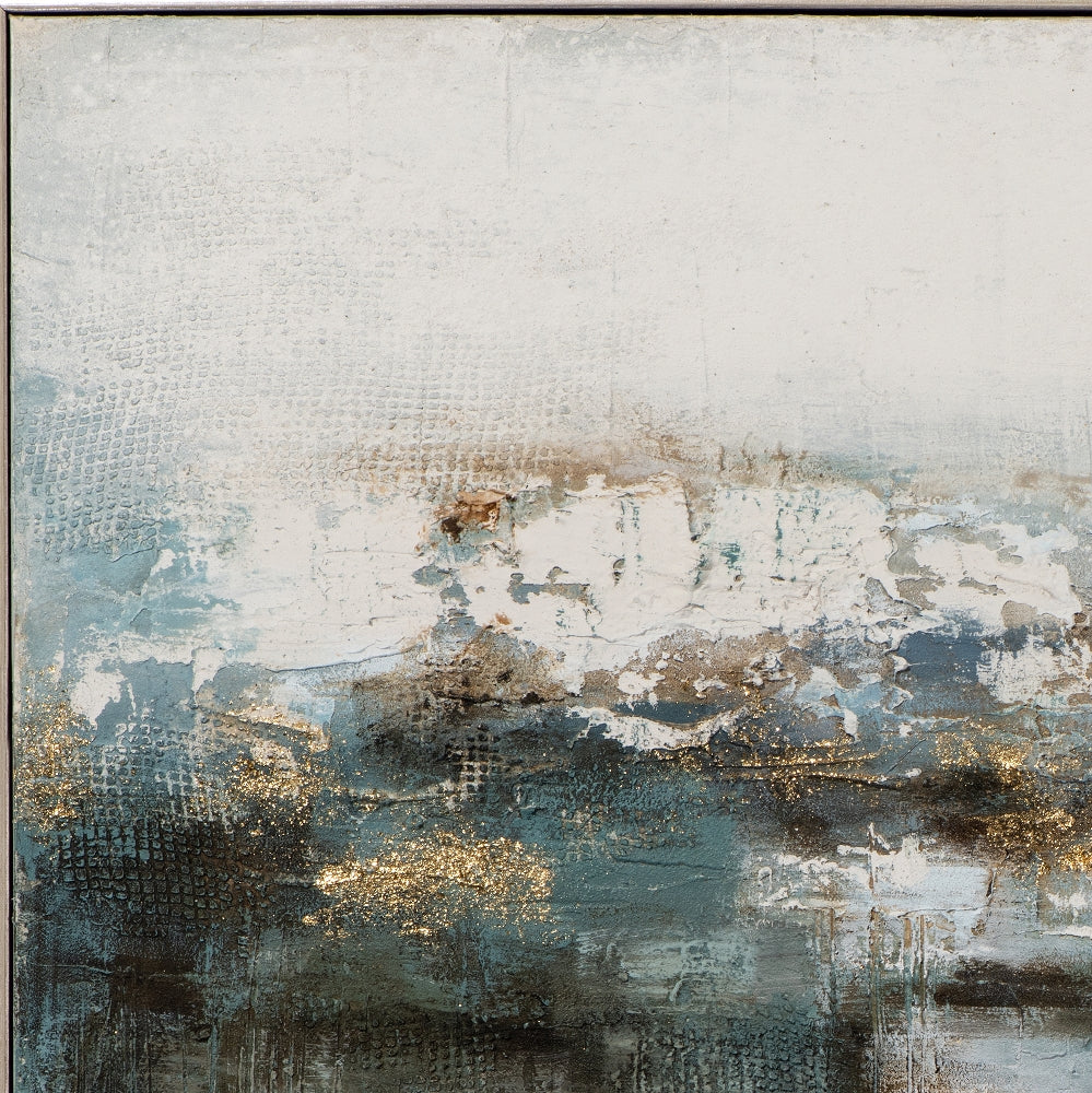 Abstrakt in Blaugrün