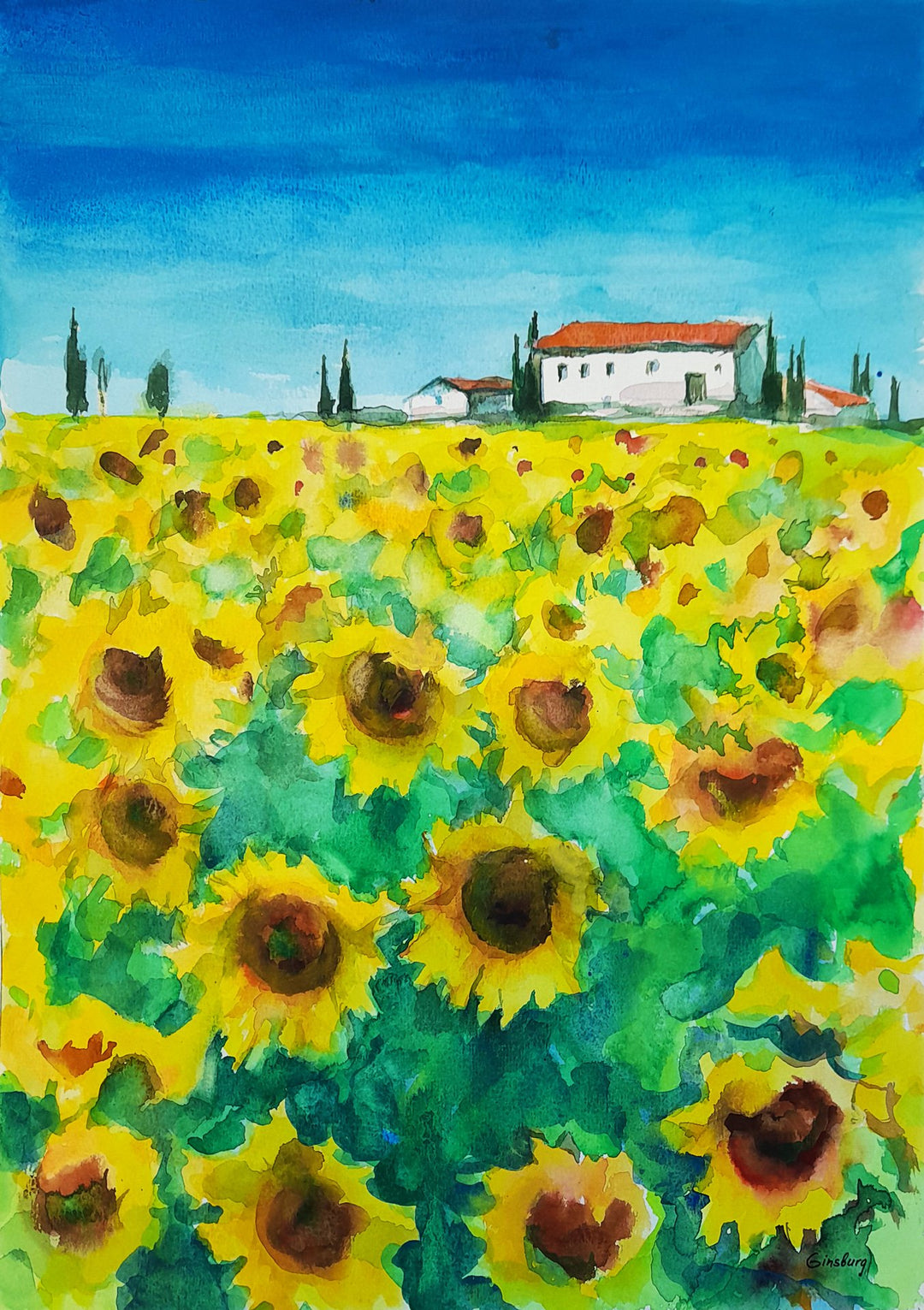 "Sonnenblumenfeld IV" | Alexander Ginsburg