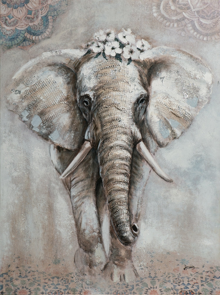 Elefant mit Blumen