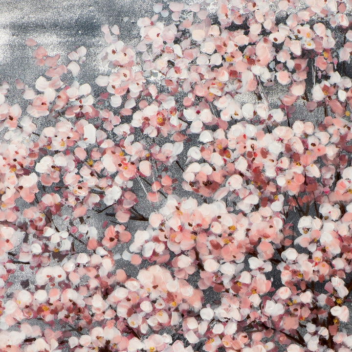 Blühender rosa Baum