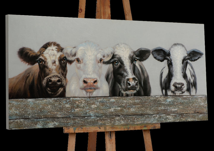 Kühe hinter dem Zaun