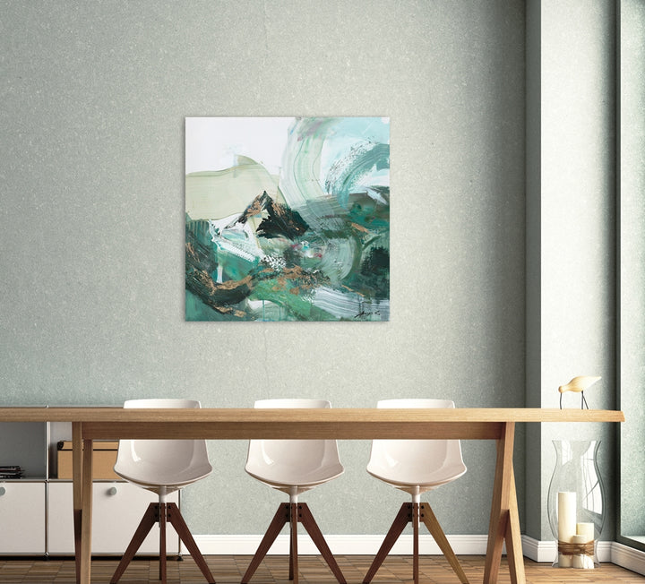 Schwungvolle Variationen in Grün