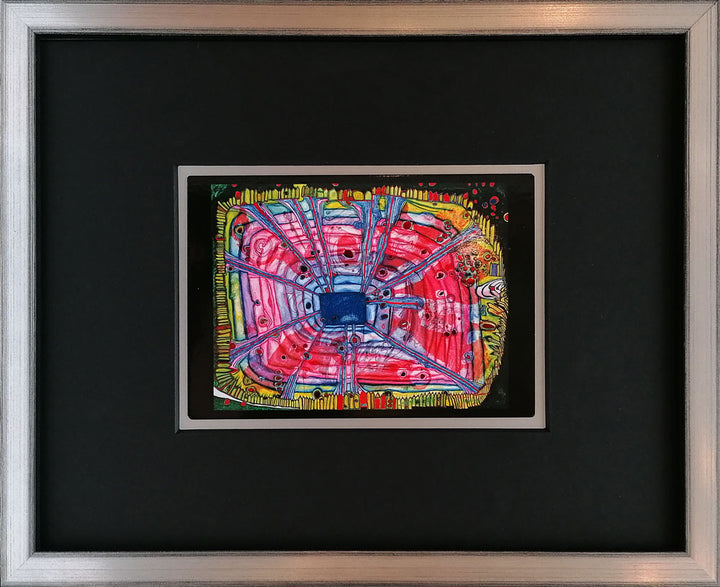 "Blutregen Tropft In Japanisches Wasser Das In Einem Österreichischen Garten Liegt" | Friedensreich Hundertwasser Miniprint