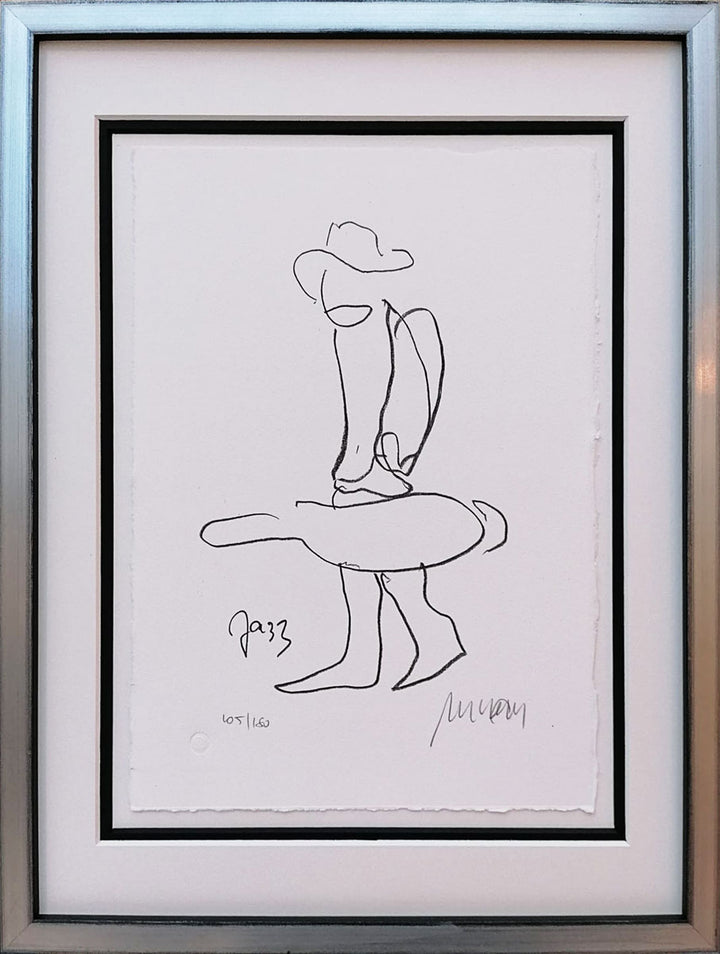 "Jazz – On the road" | Armin Mueller-Stahl Glicée mit Rahmen und Museumsglas