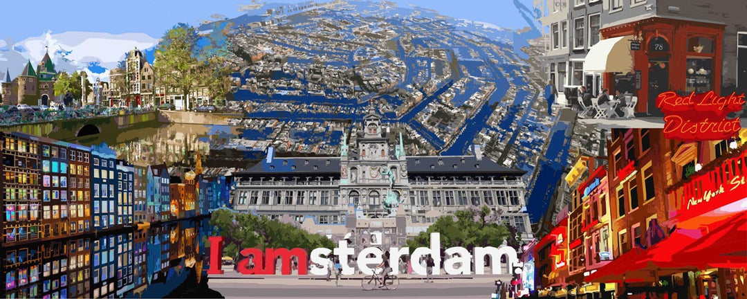 Abstraktes Amsterdam No.2 Collage